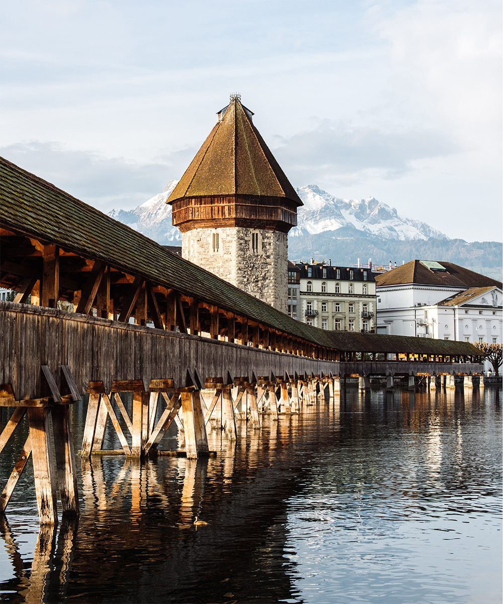 The medieval Kapellbrücke (Chaple Bridge)