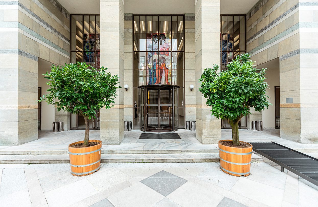 In the courtyard of the main building of the Kunstmuseum Basel by Switzerland Tourism, Lauschsicht