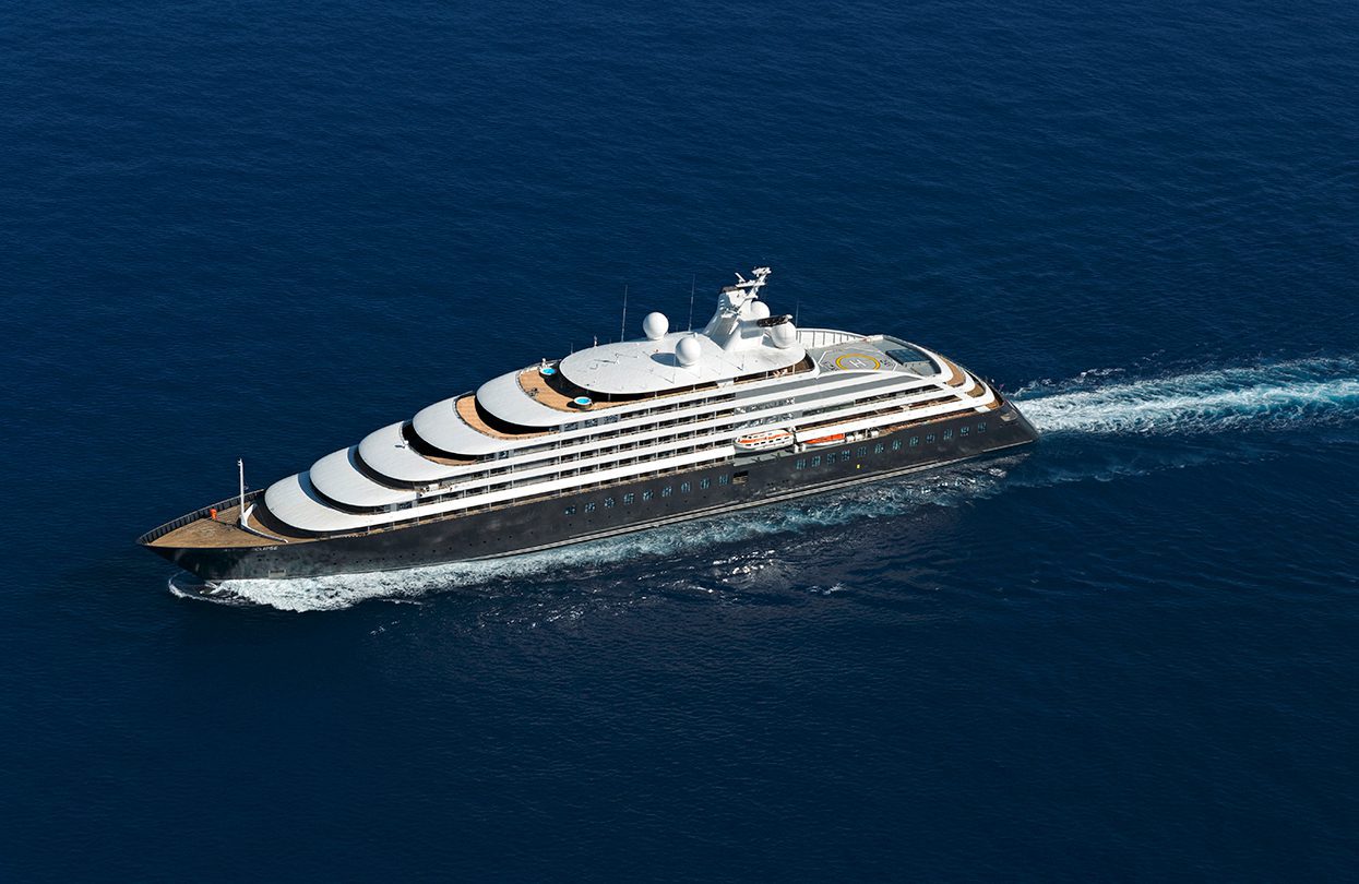 Scenic Eclipse in the Open Ocean