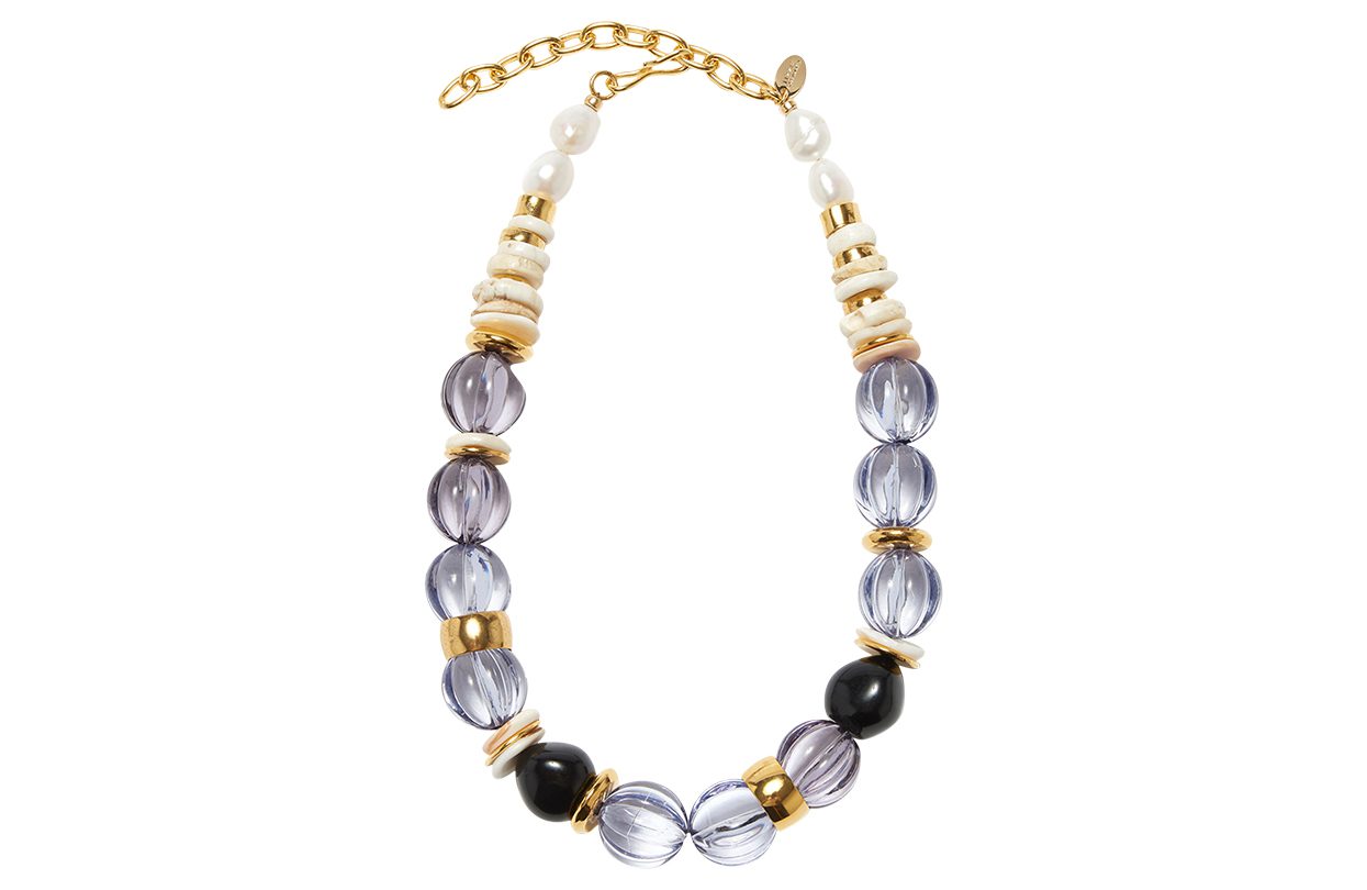 Lizzie Fortunato Candy Goldplated, Freshwater Pearl & Multi-Beaded Necklace $430 SaksFifthAvenue.com