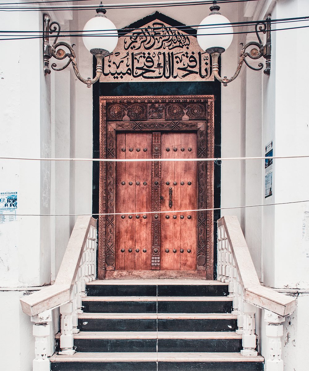 One of many adorned Zanzibari doors