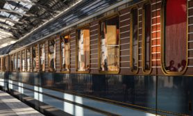 Orient Express La Dolce Vita Train Exterior, Rendering Orient Express La Dolce Vita, by Dimorestudio