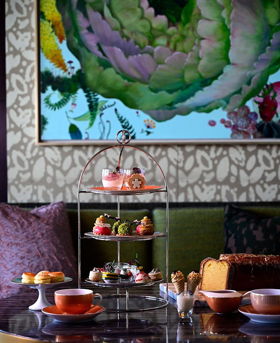 Mandarin Oriental, Tokyo's Oriental Lounge with their Sakura Afternoon Tea