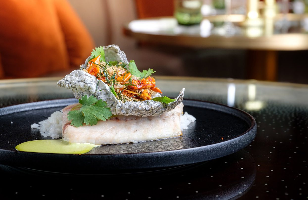 Mahanakhon Bangkok SkyBar - Seared Andaman Sea Bass